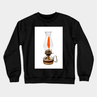 Vintage Lamp with Strelitzia Flower Crewneck Sweatshirt